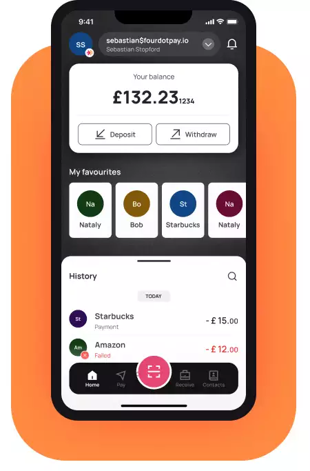 Fourdotpay wallet access